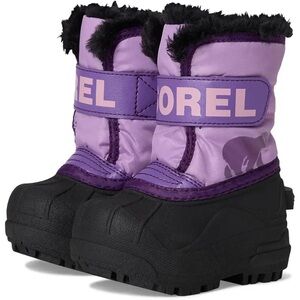 Sorel Black and Purple Cozy Boots